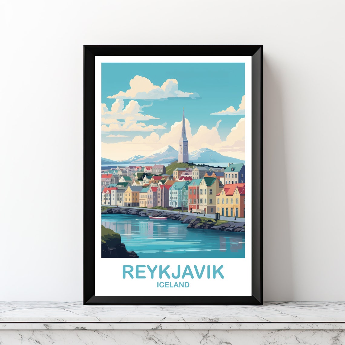 Reykjavik Iceland Travel Art Reykjavik Wall Art Iceland Wall Art Reykjavik Travel Wall Art Travel Wall Art Dt2euicre1