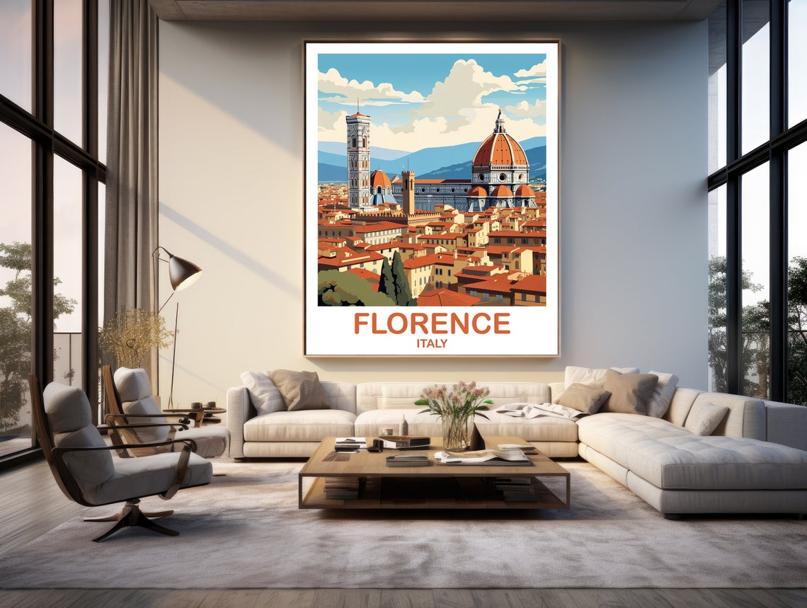 Florence Italy Travel Poster Florence Travel Art Poster Italy Travel Wall Art Florence Travel Wall Art Travel Poster T2euitfl1 - Image 3
