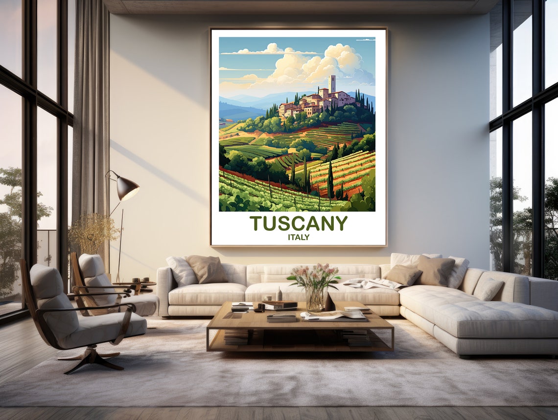 Tuscany Italy Travel Poster Italy Travel Art Tuscany Italy Poster Tuscany Wall Art Italy Travel Wall Art Travel Poster T2euittu1 - Image 2