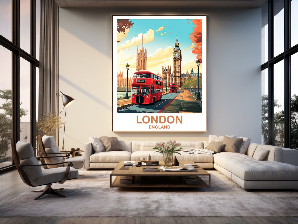 London Travel Art Poster London Travel Art England Poster Big Ben Travel Wall Art England Travel Wall Art T2euenlo2 - Image 3