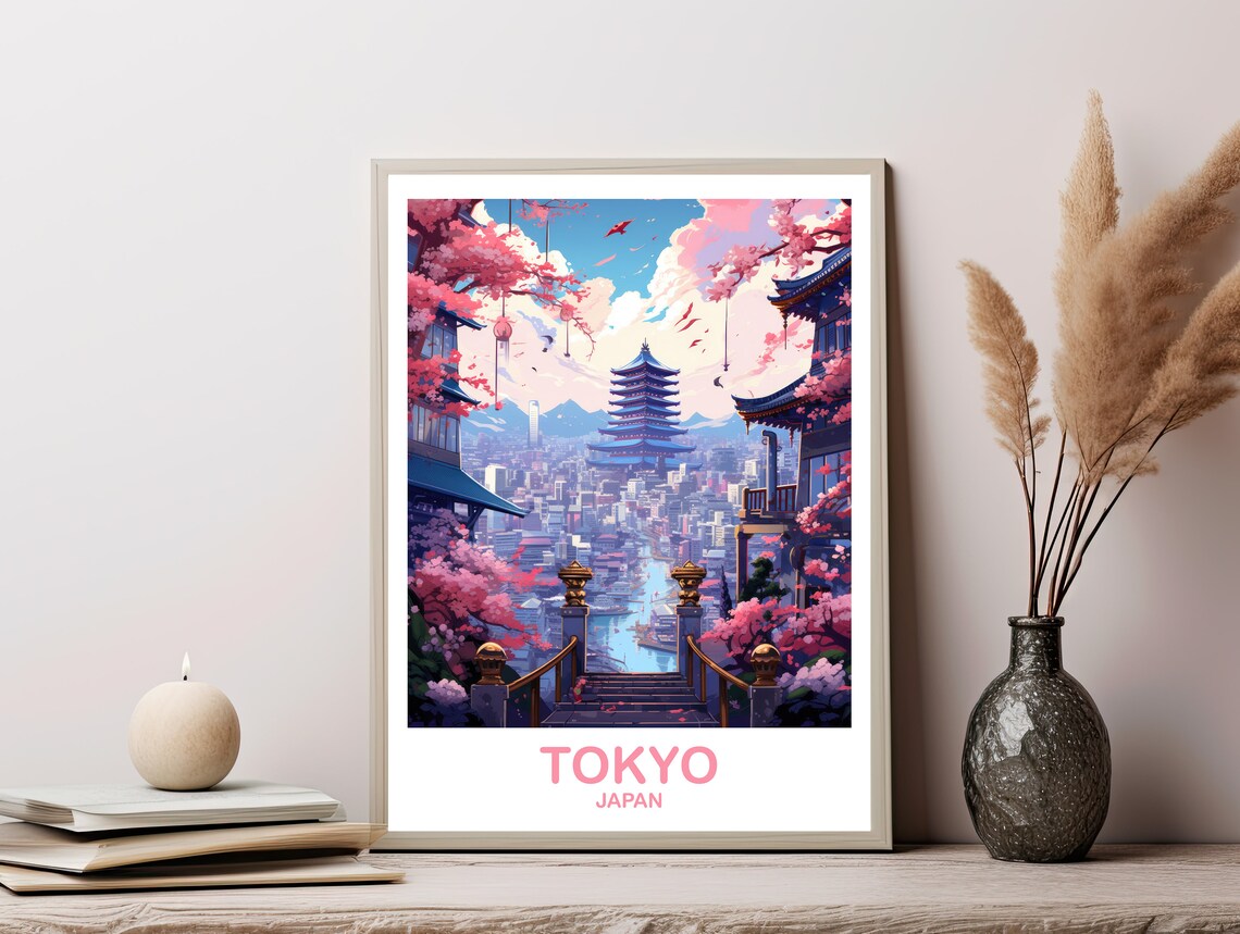 Tokyo Japan Skyline Travel Wall Art Print - Image 2