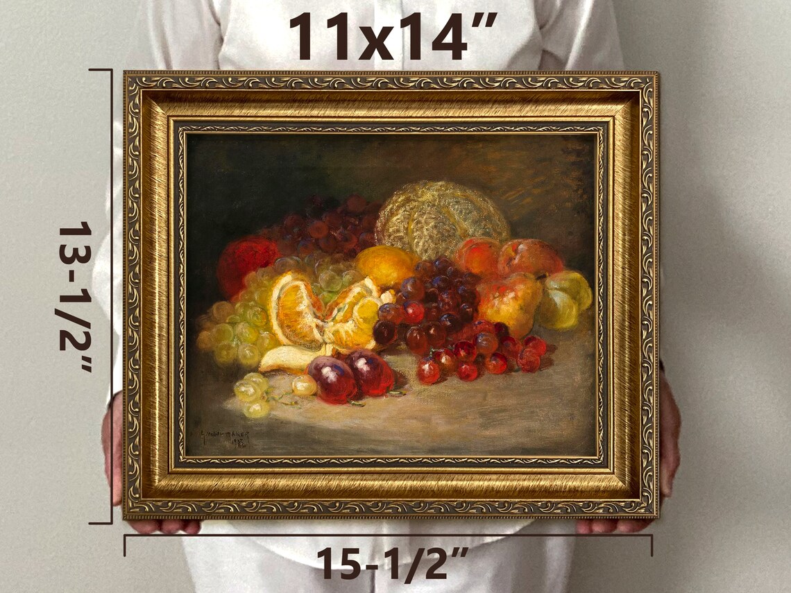 Fruit Still Life Oil Painting Art Print, Kitchen - Image 3