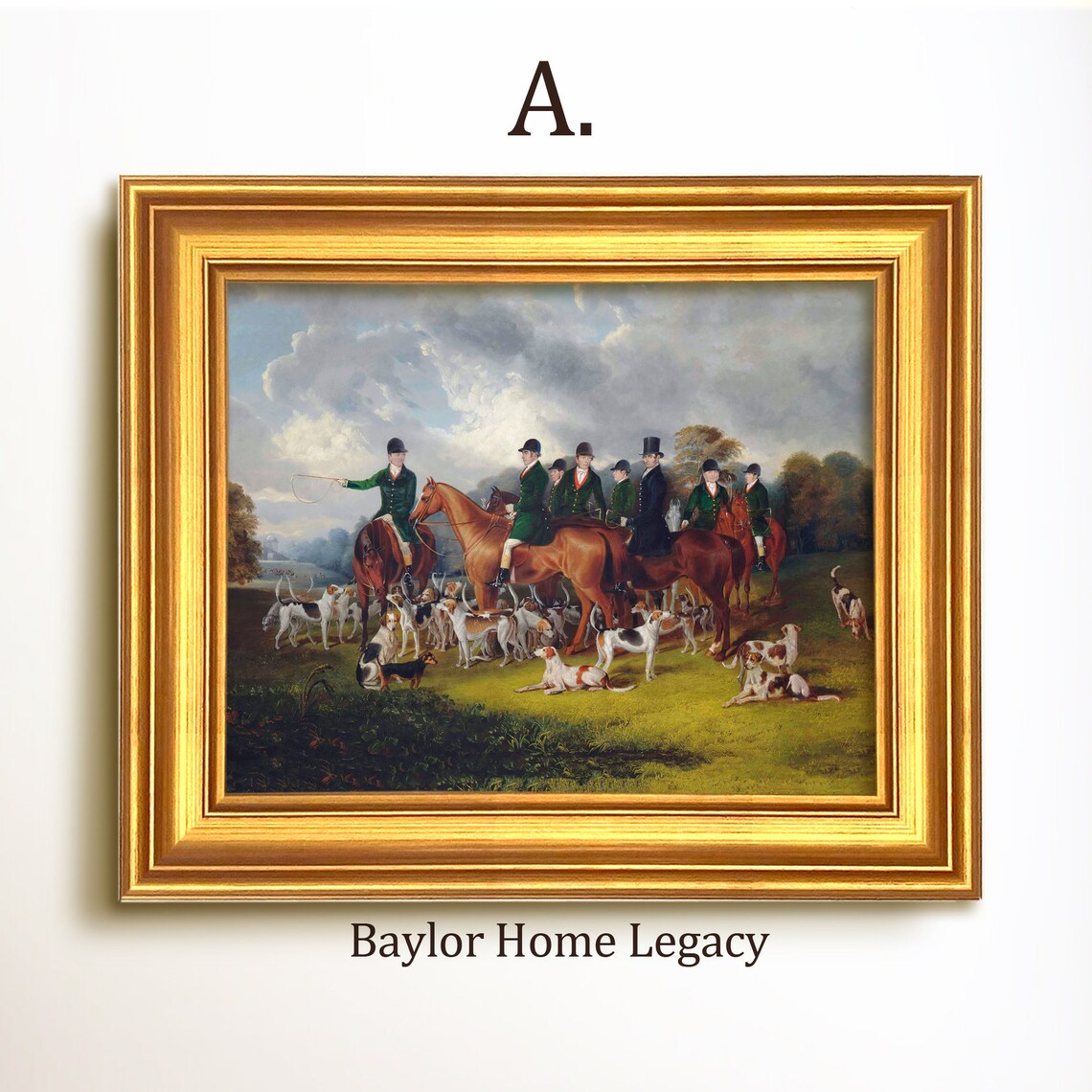 Fox Hunting Scene, Equestrian Decor Art Print - Image 5