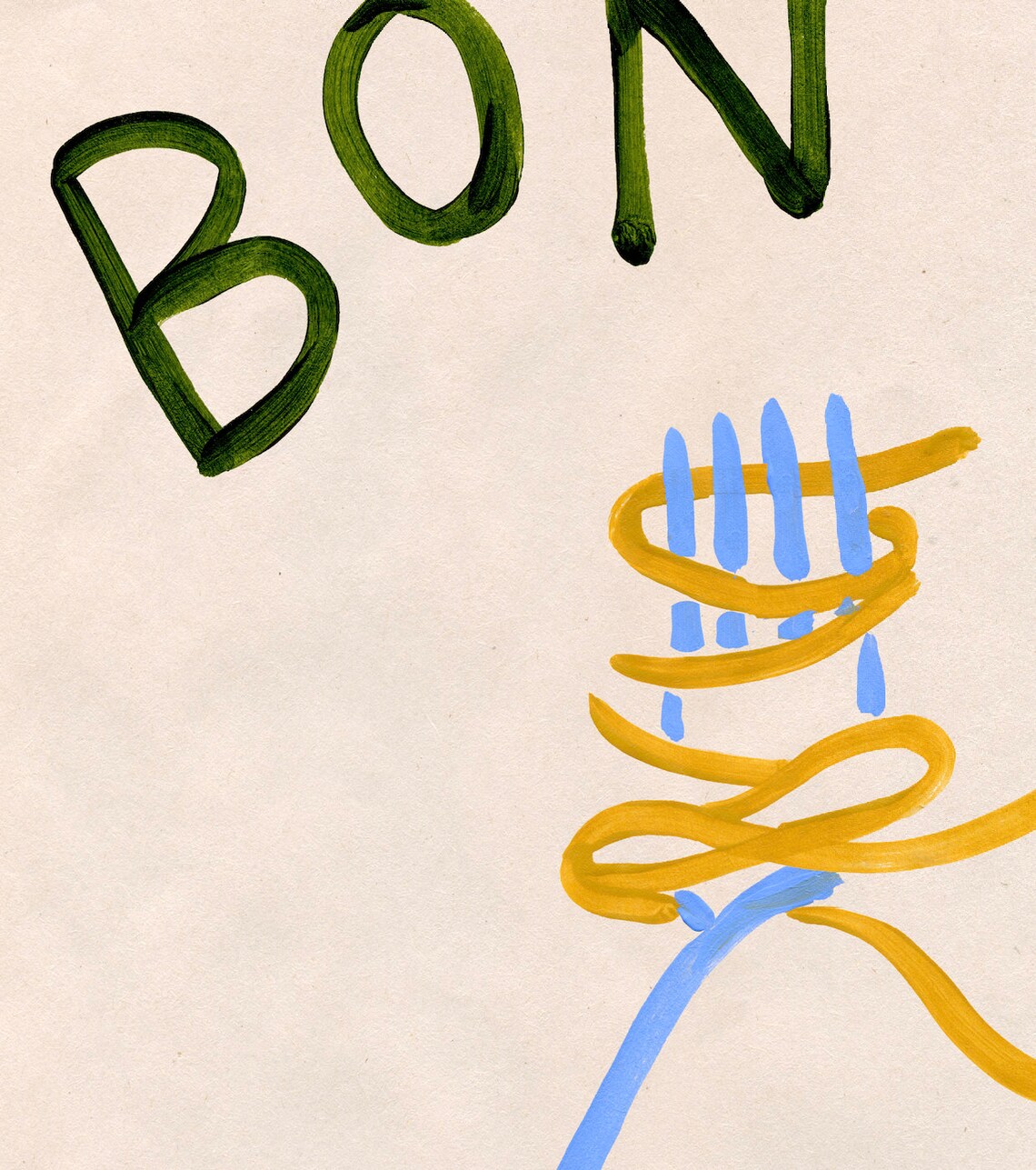 Bon Appetit Pasta Kitchen Wall Art, Poster - Image 3