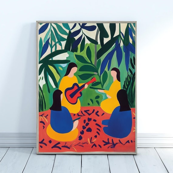 Matisse Wall Art Bold Colorful Abstract Decor Maximalist Art Print For Living Room Henri Matisse Poster Dopamine Decoration