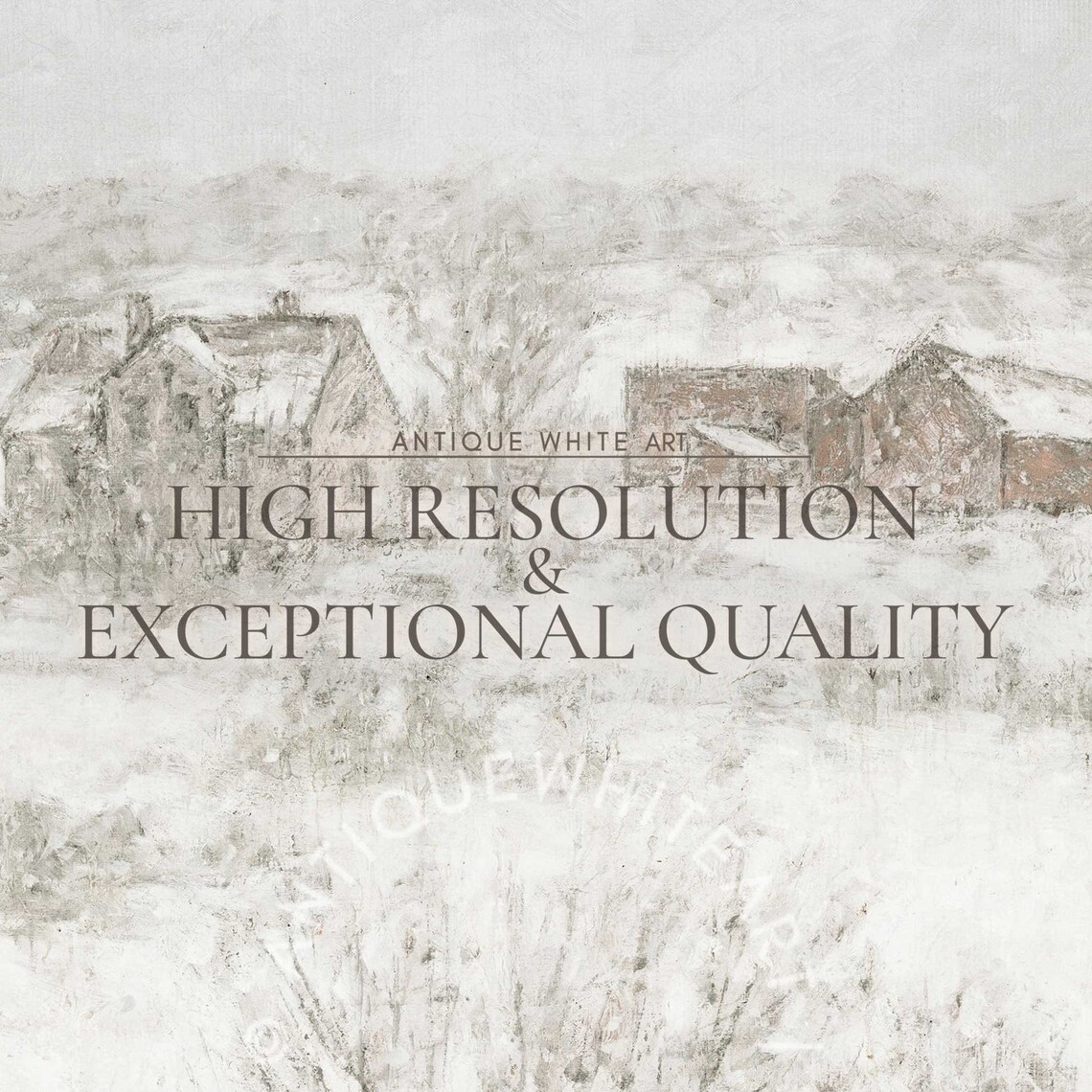 Vintage Winter Countryside Frame Tv Art Farmhouse Snowy Winter Landscape Art For Tv The Frame Tv Art Tv135 - Image 4