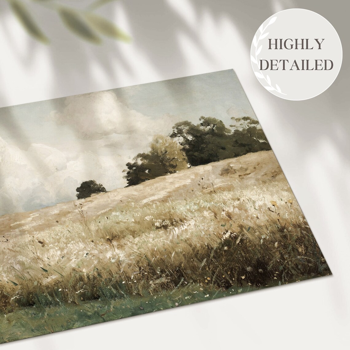 Countryside Painting Field Landscape Art Print - Image 2