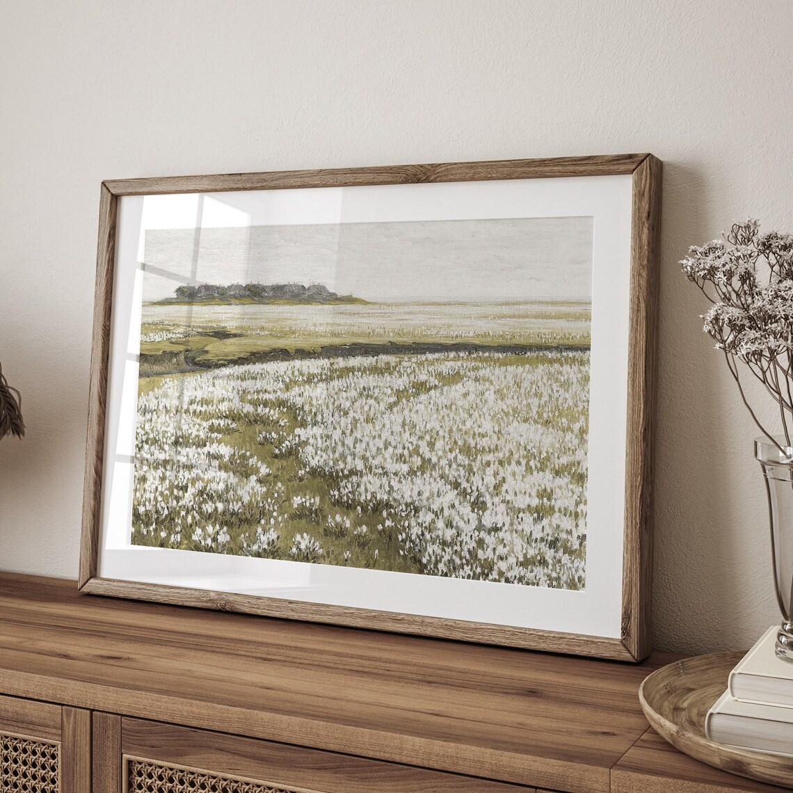 Vintage Spring Meadow Wildflower Art Print, Farmhouse - Image 4