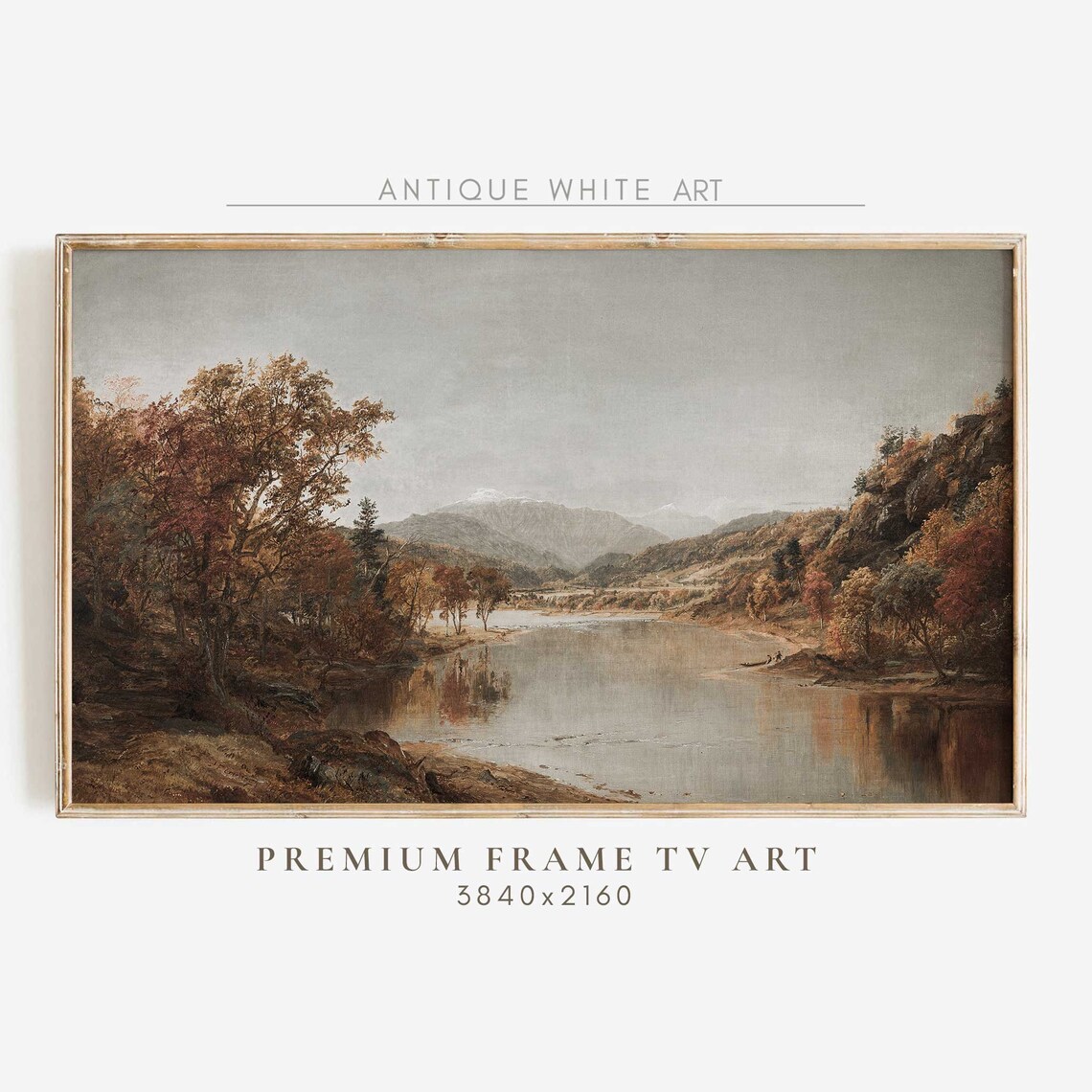 Autumn Vintage Fall Art, Rustic Country Landscape