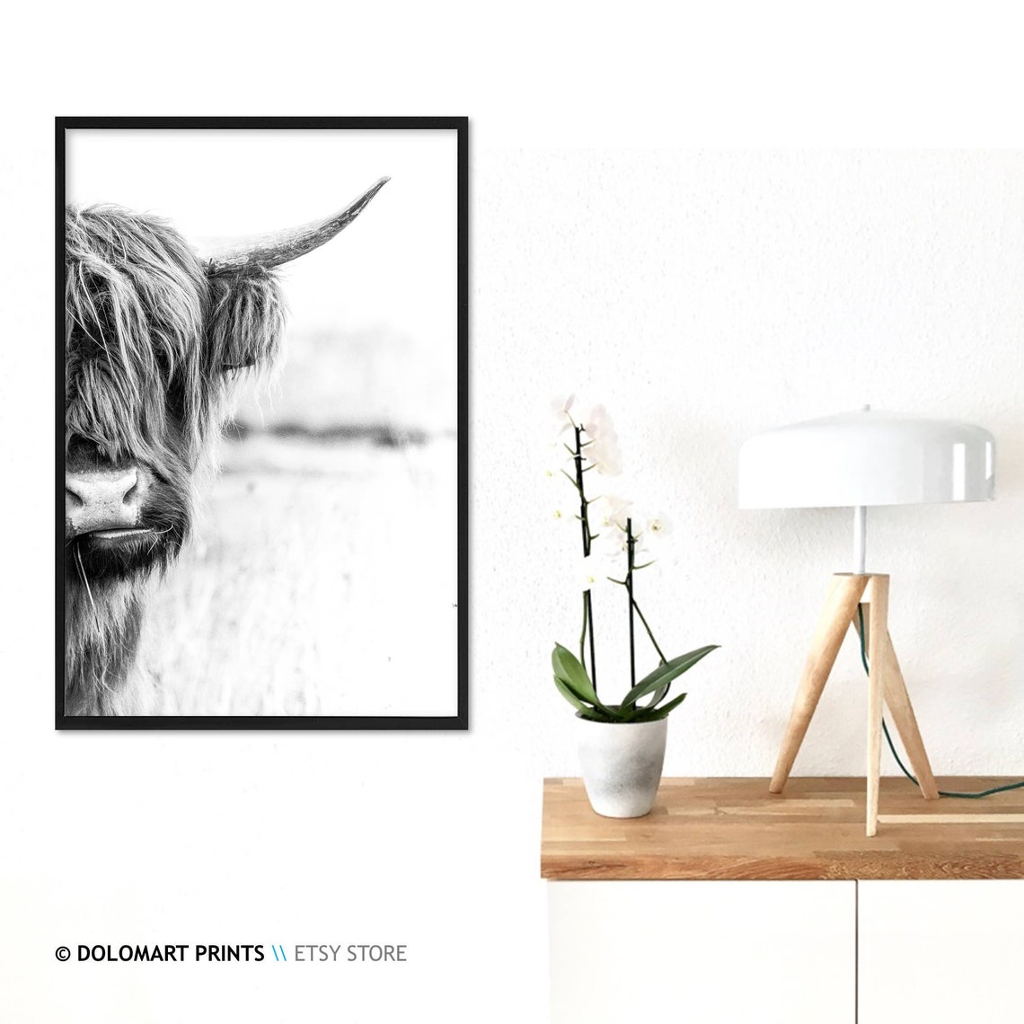Cow Rustic Home Decor Poster Print - Image 3