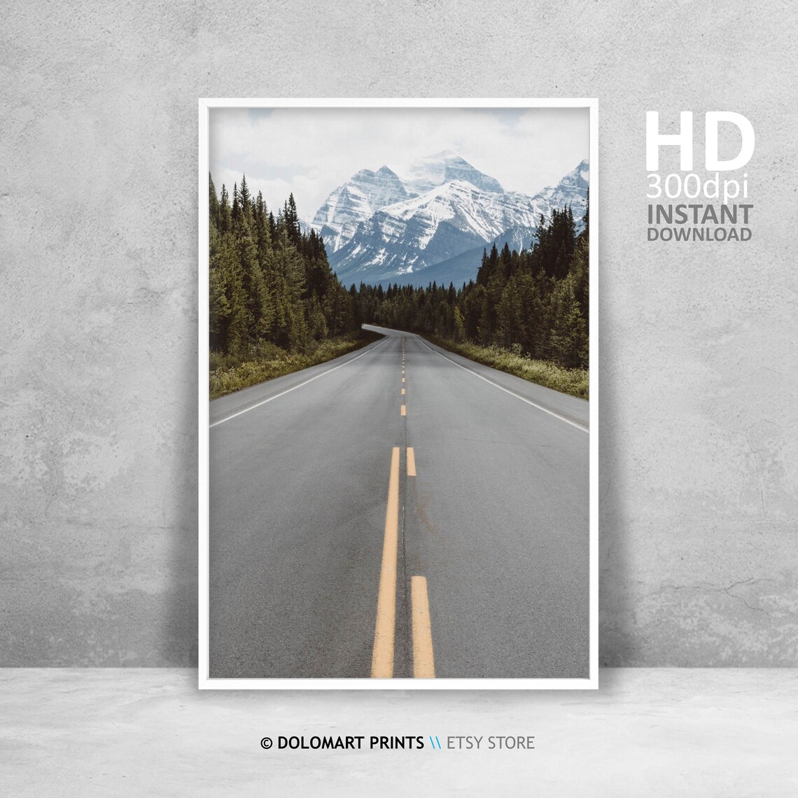 Travel Into The Wild Poster, Nordic Mountain Landscape