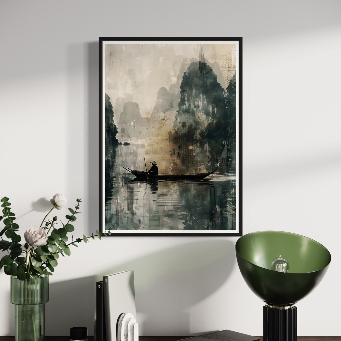 Ha Long Bay Vietnam Travel Poster, Landscape Art Print - Image 3