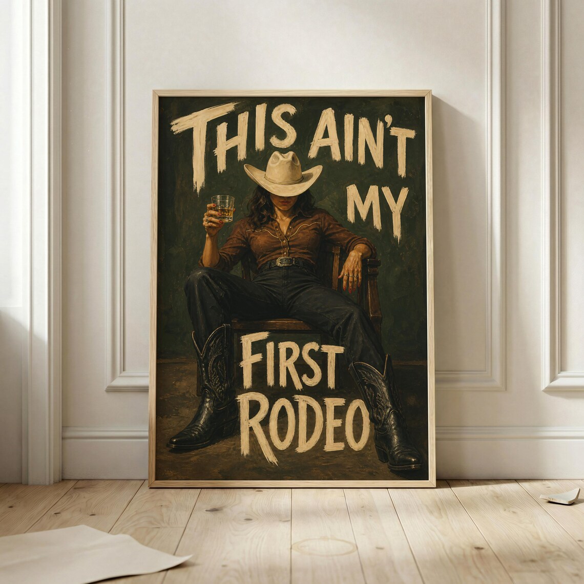 This Aint My First Rodeo Poster, Western Quote