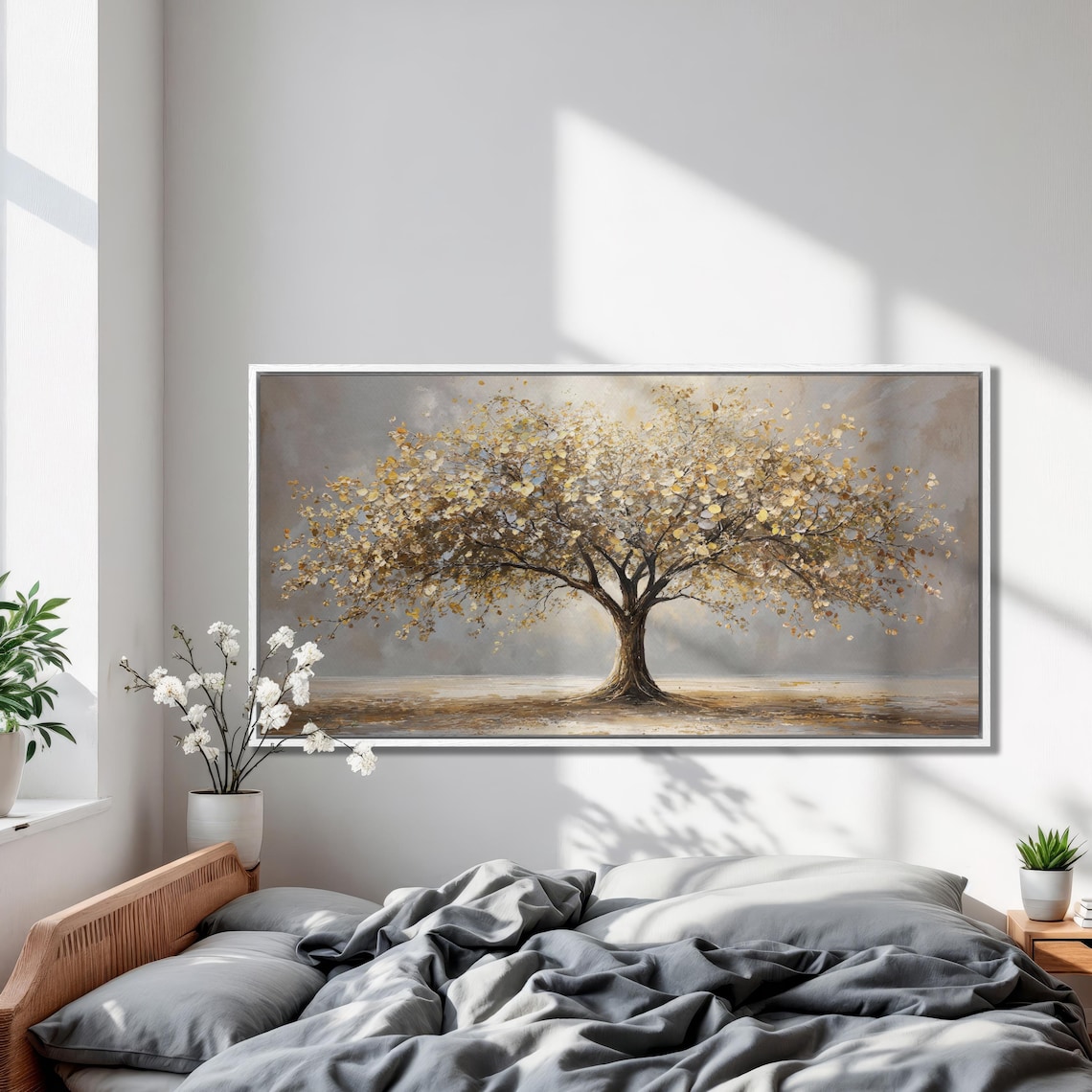 Tree Of Life, Autumn Landscape Modern Art Print - Image 2