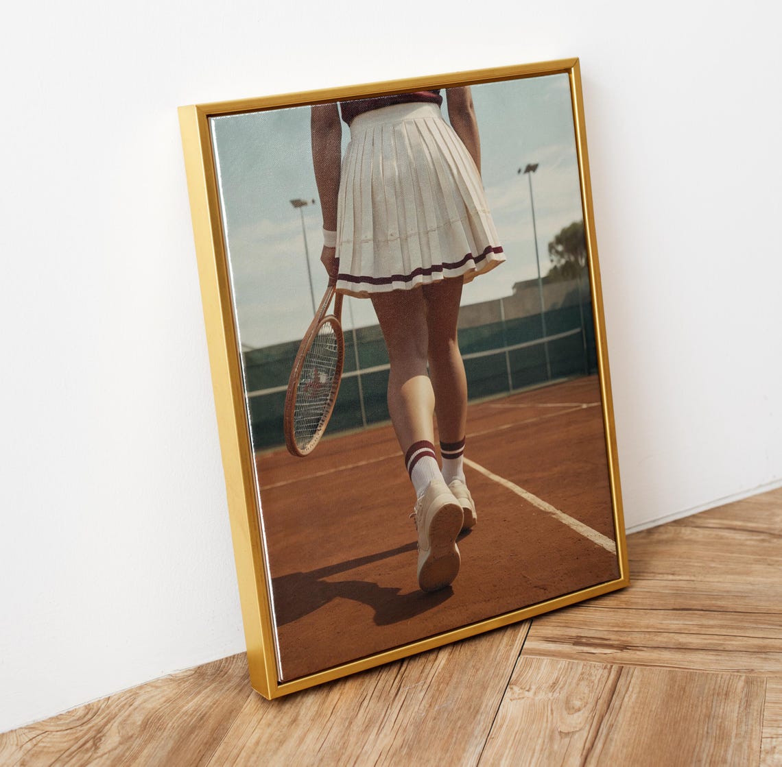 Tennis Girl Wall Art Trendy Art Prints Tennis Poster Retro Wall Art Tennis Court Print Sports Prints Girly Wall Art Print - Image 5