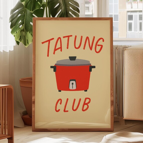 Taiwanese Rice Cooker Tatung Illustration, Kitchen Art
