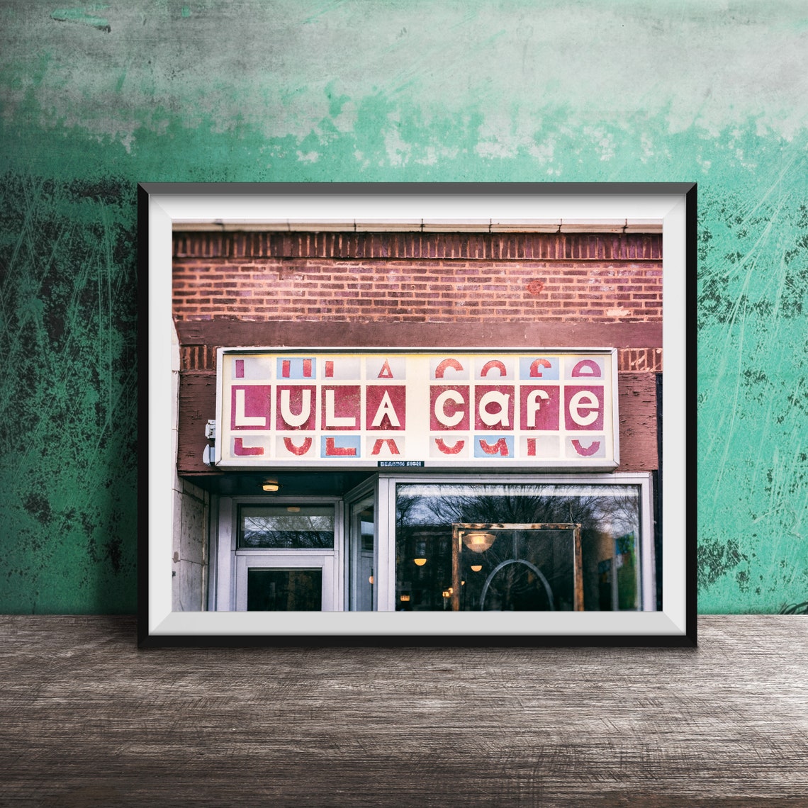 Lula Cafe Logan Square Chicago Restaurant Sign Photography Poster
