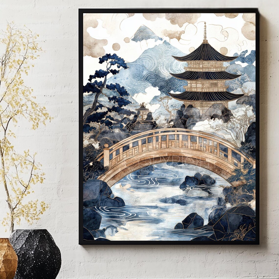 The Garden of Katsushika Hokusai, Ukiyo-e Art Print