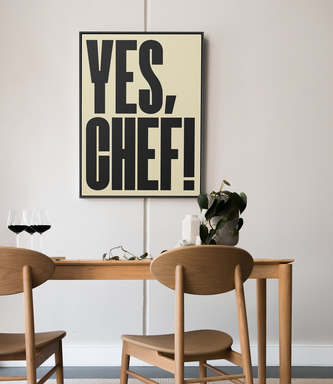 Yes Chef Poster, The Bear Mid-Century Kitchen Print - Image 3
