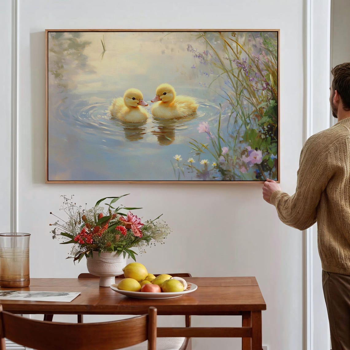 Charming Ducklings In A Tranquil Pond - Image 4