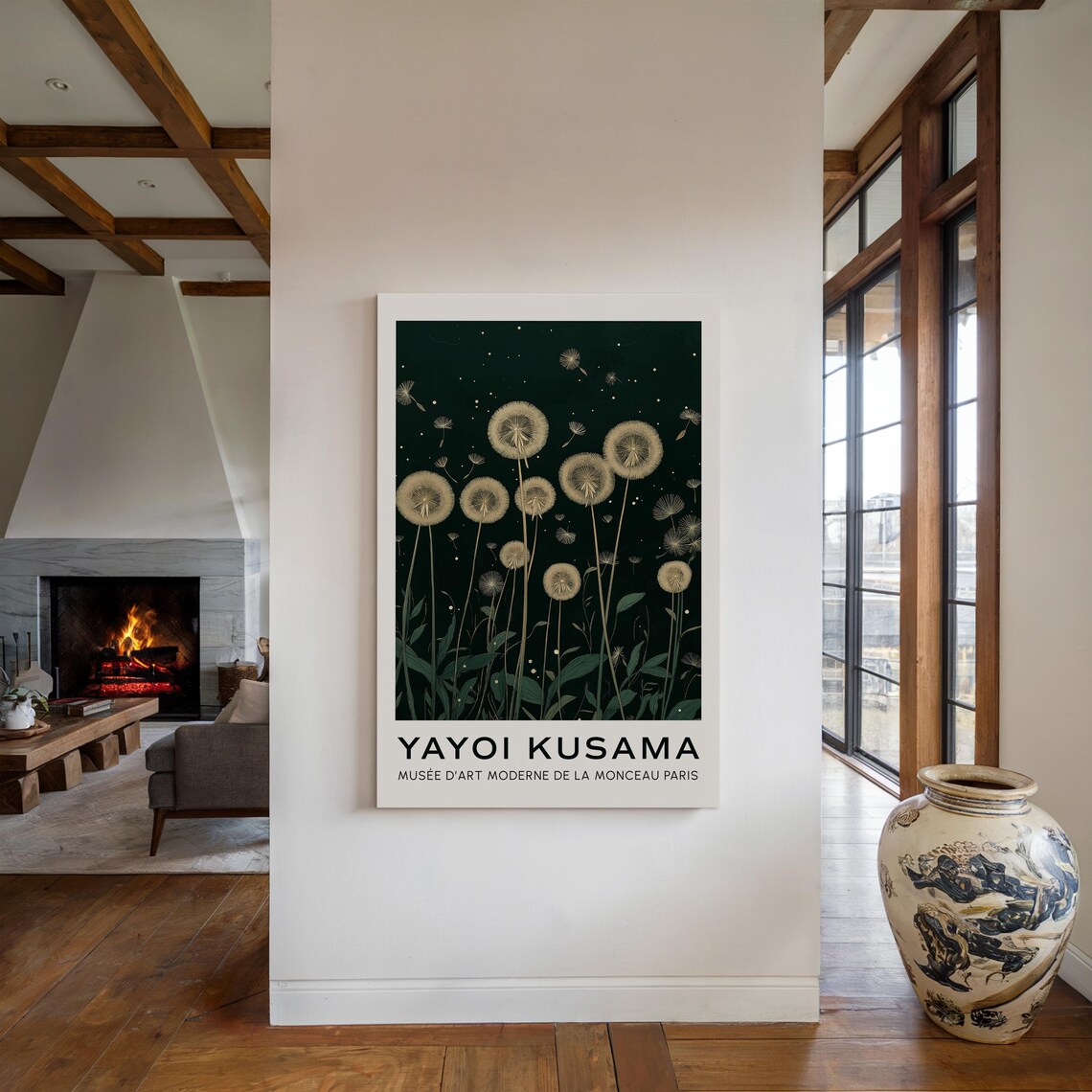 Yayoi Kusama Inspired Dandelion, Botanical Art Print - Image 5