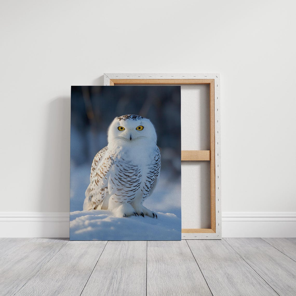 Majestic Snowy Owl Winter Arctic Wildlife Photography Wall Art Print - Image 5