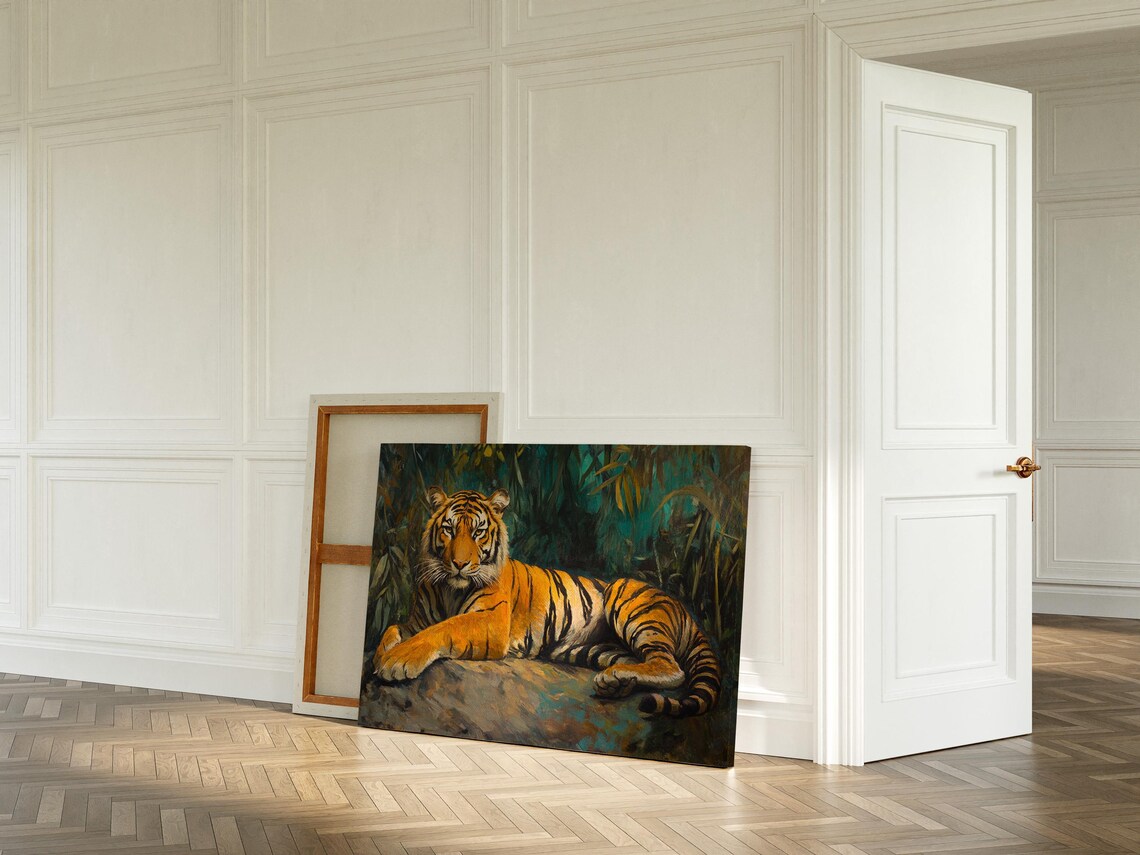 Majestic Tiger Jungle Art Print, Bold Wildlife Decor - Image 5