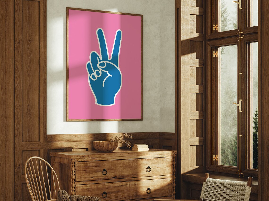 Groovy Simple Boho Minimalist Modern Art - Image 4