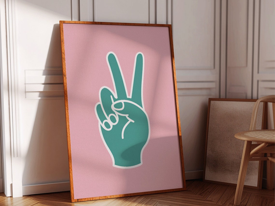 Groovy Simple Boho Minimalist Art Print - Image 4