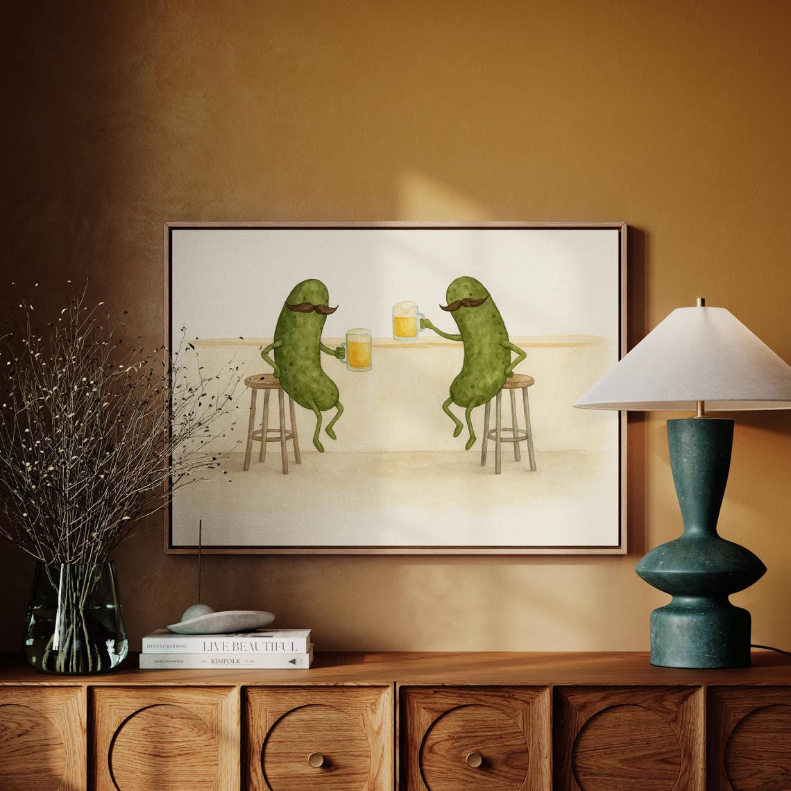 Pickle Bar Buddies - Funny Watercolor Kitchen Art - Image 5