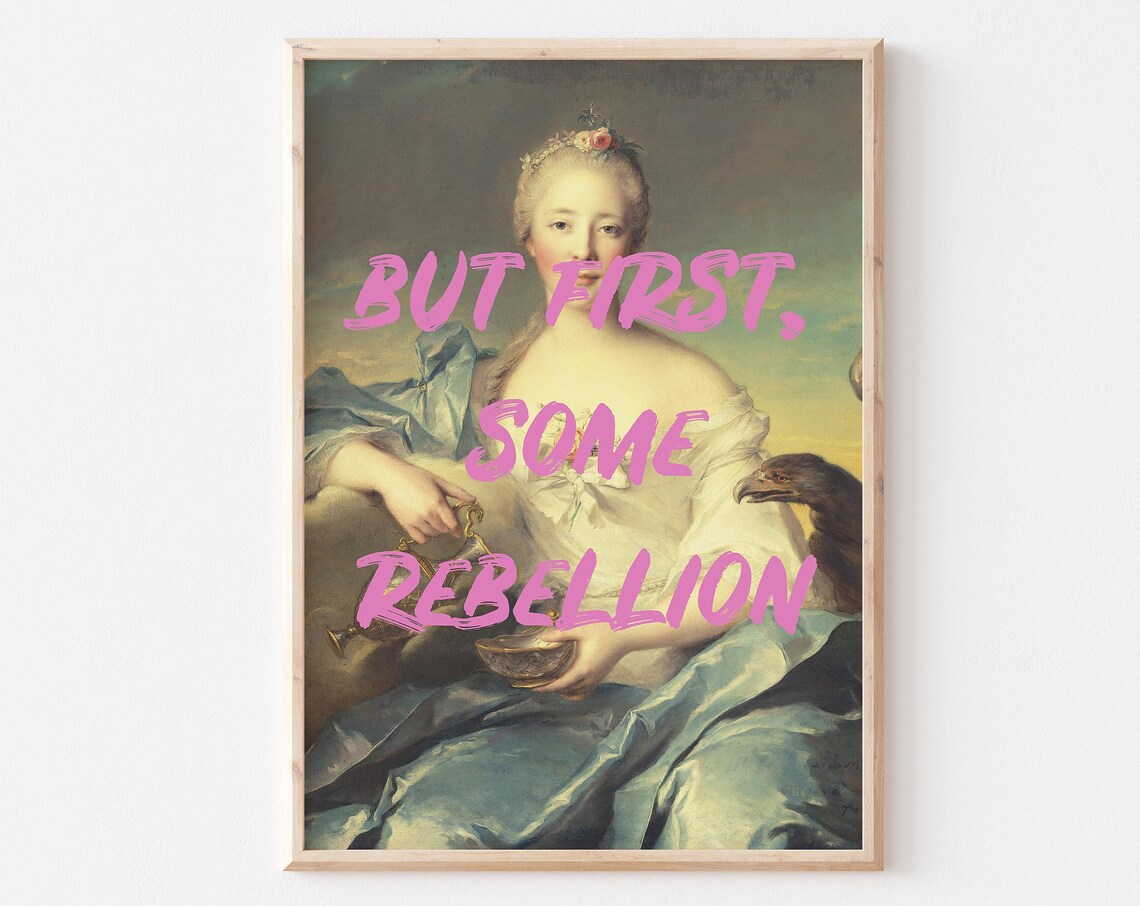 Feminist Art Print, Classical Painting Quote