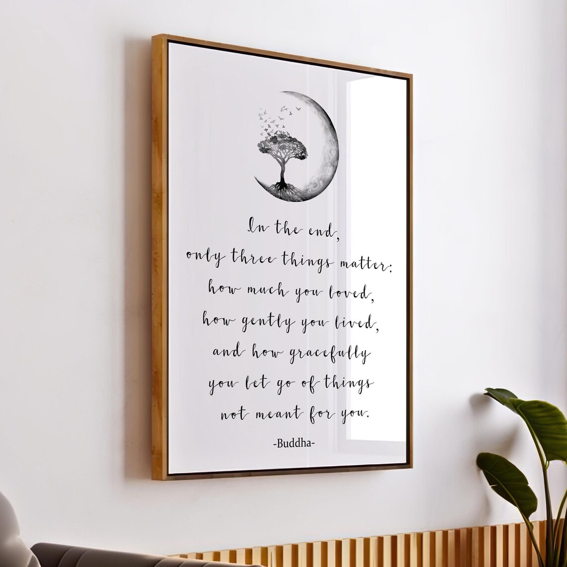 Buddha Quote Print, Spiritual Zen Wall Art