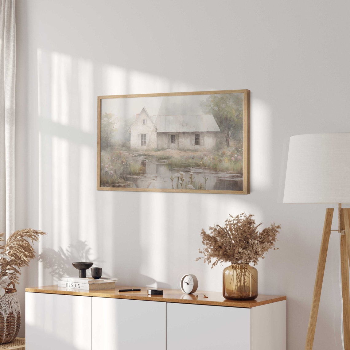 Cottage Art Print Cottage Painting French Countryside Painting Rustic Farmhouse Home Decor Country Style Wall Art Wall Art - Image 2