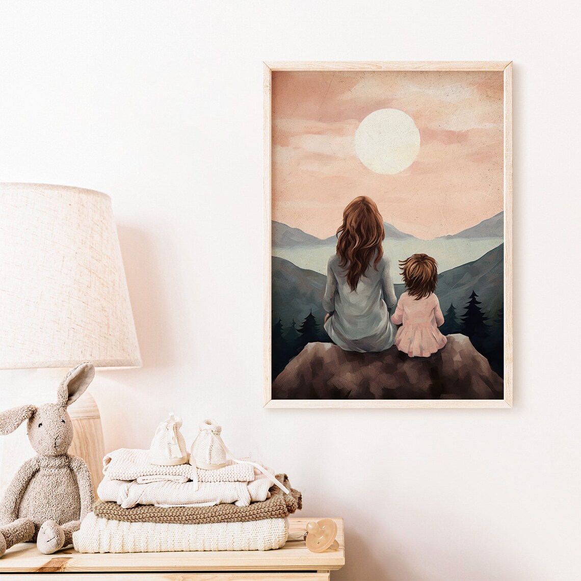 Mother And Daughter Bond Adventure Wall Art Print - Image 2