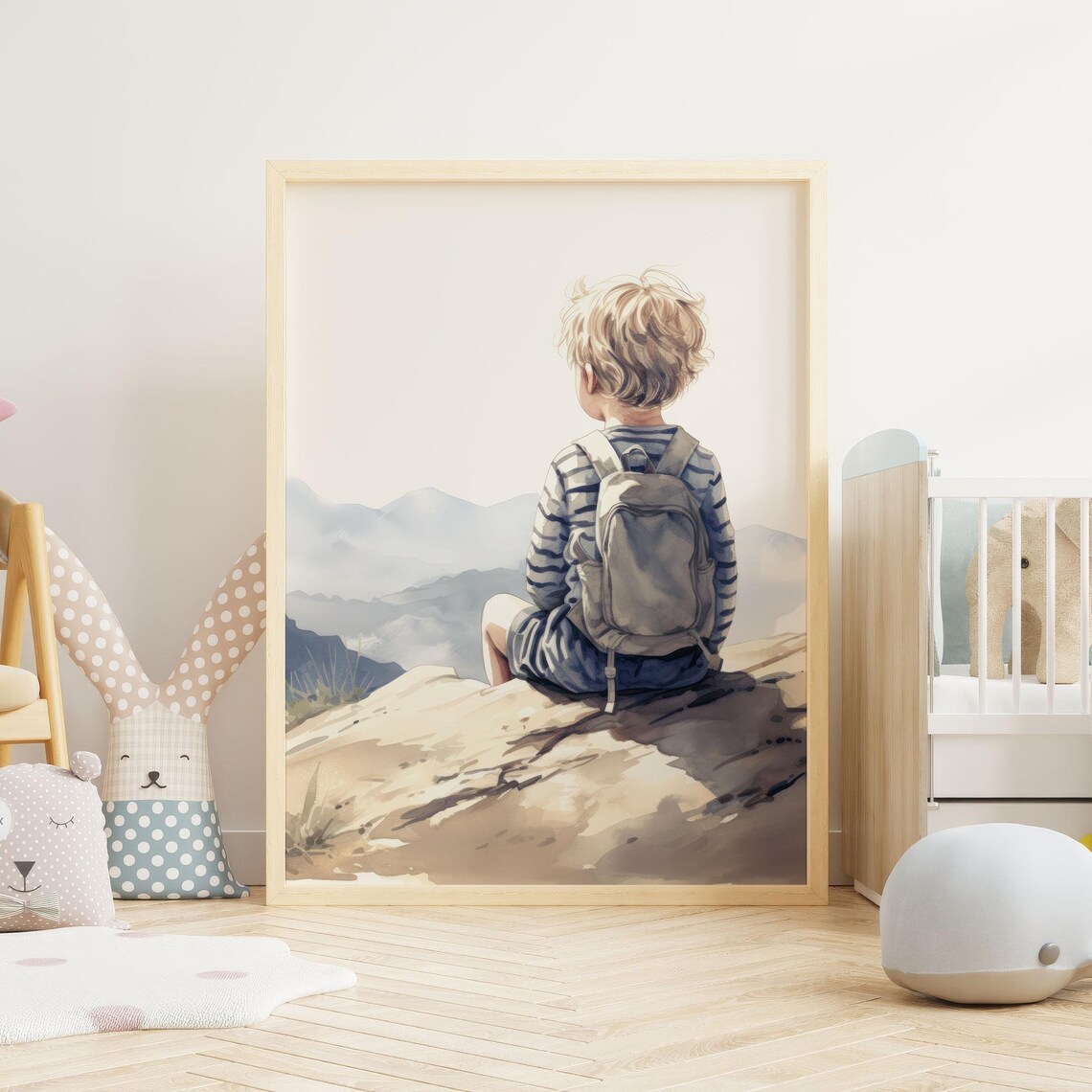 Adventure Nursery Decor Mountain Art Poster - Image 2