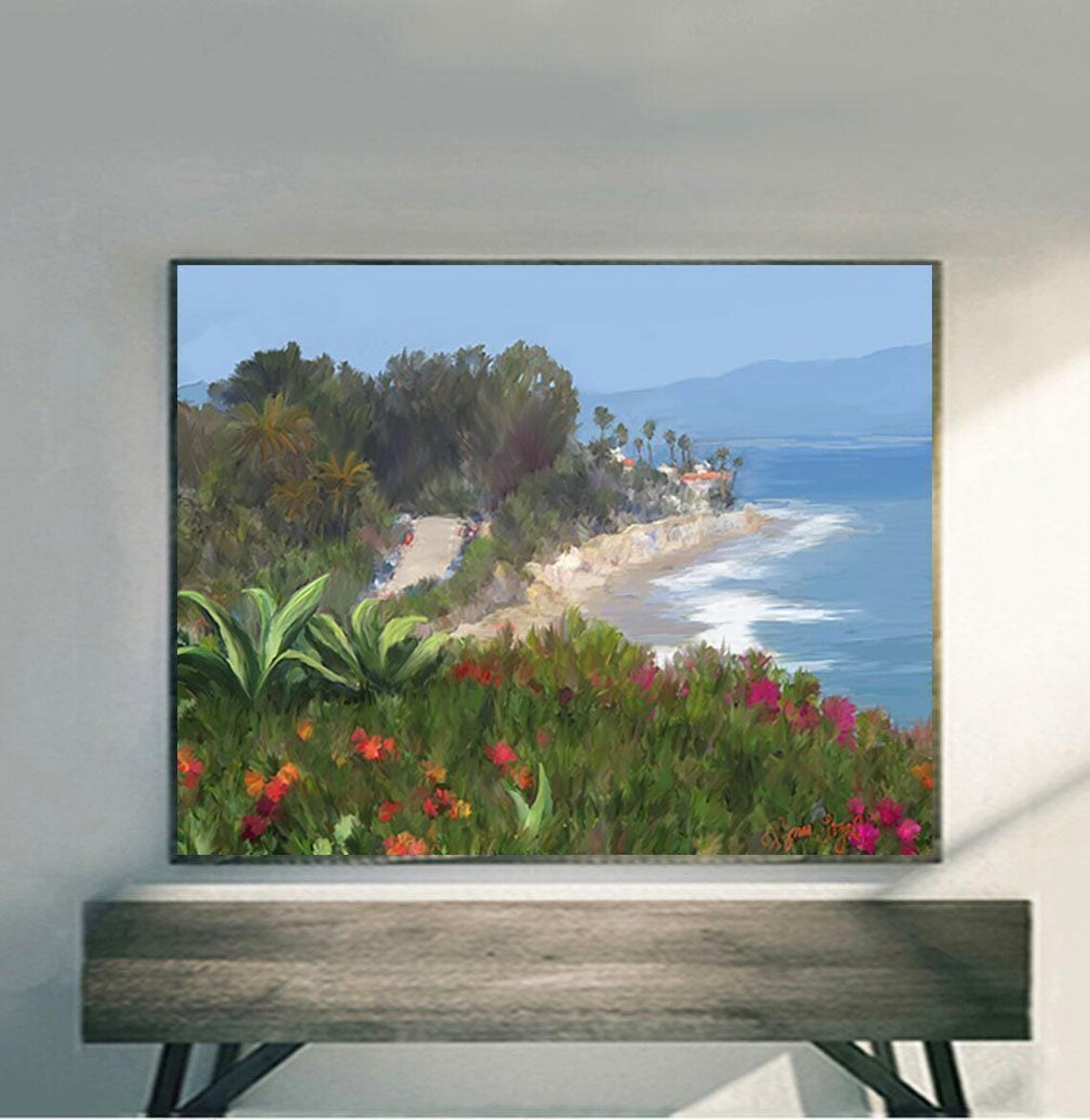 Santa Barbara Butterfly Beach, Montecito Travel Poster