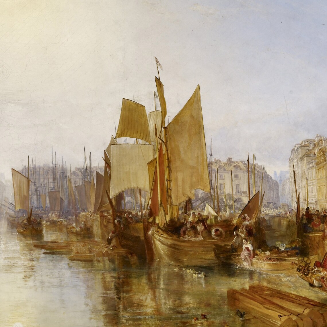 Harbor Of Dieppe, Turner-Inspired Coastal Art Print - Image 3