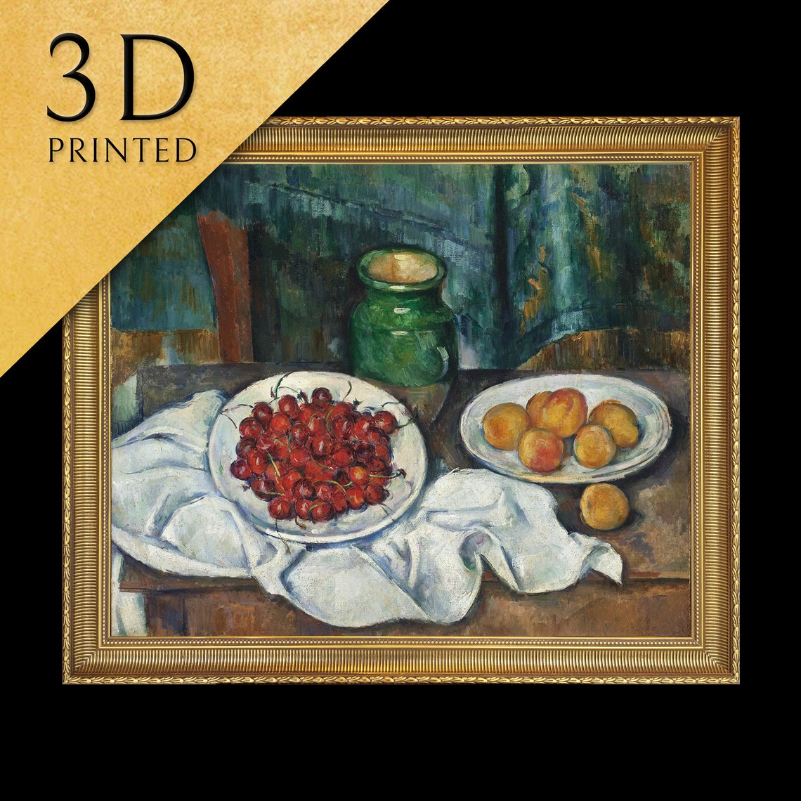 Paul Cezanne Still Life With Cherries And Peaches Fruit Poster