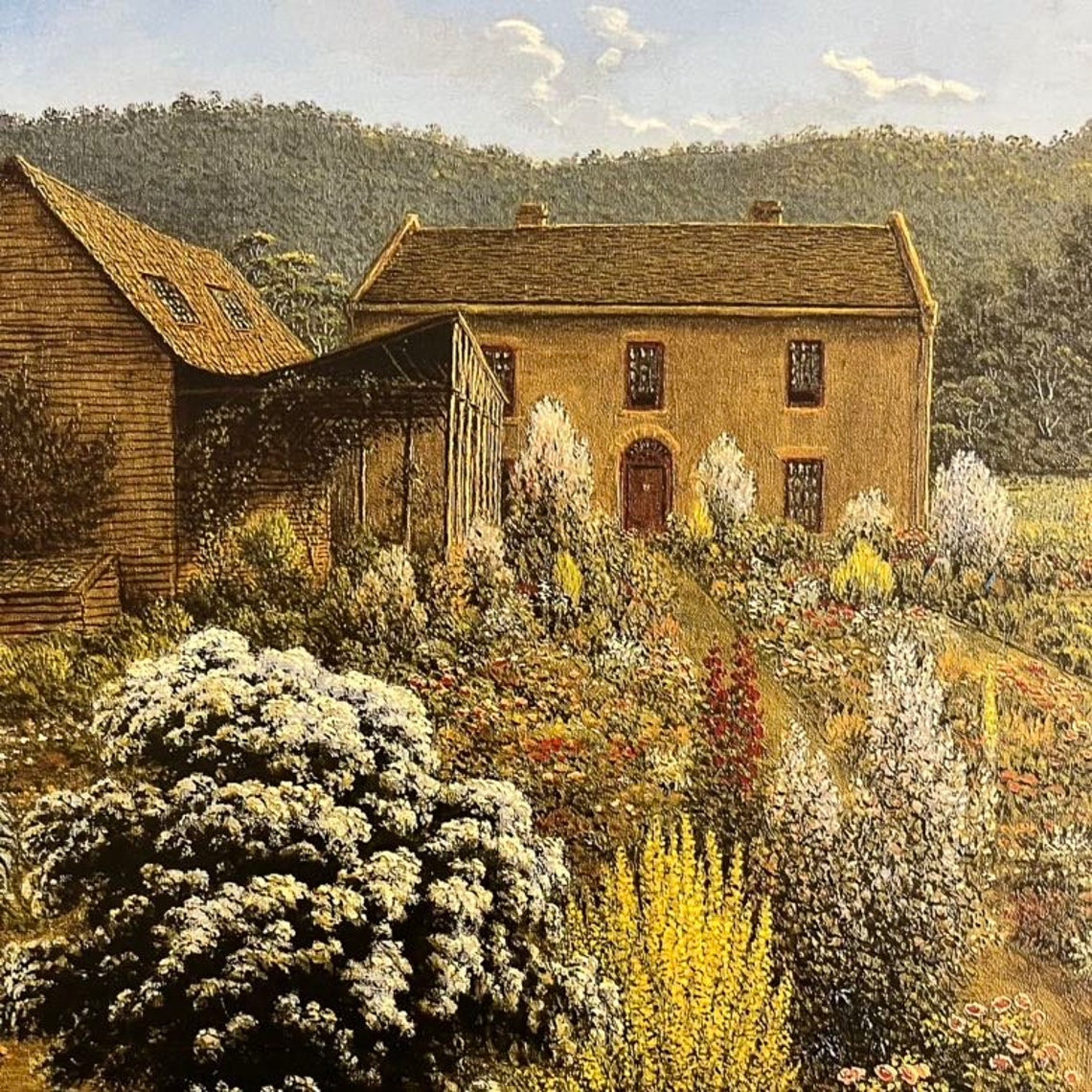 John Glover Artists House and Garden Colonial Landscape Poster - Image 2