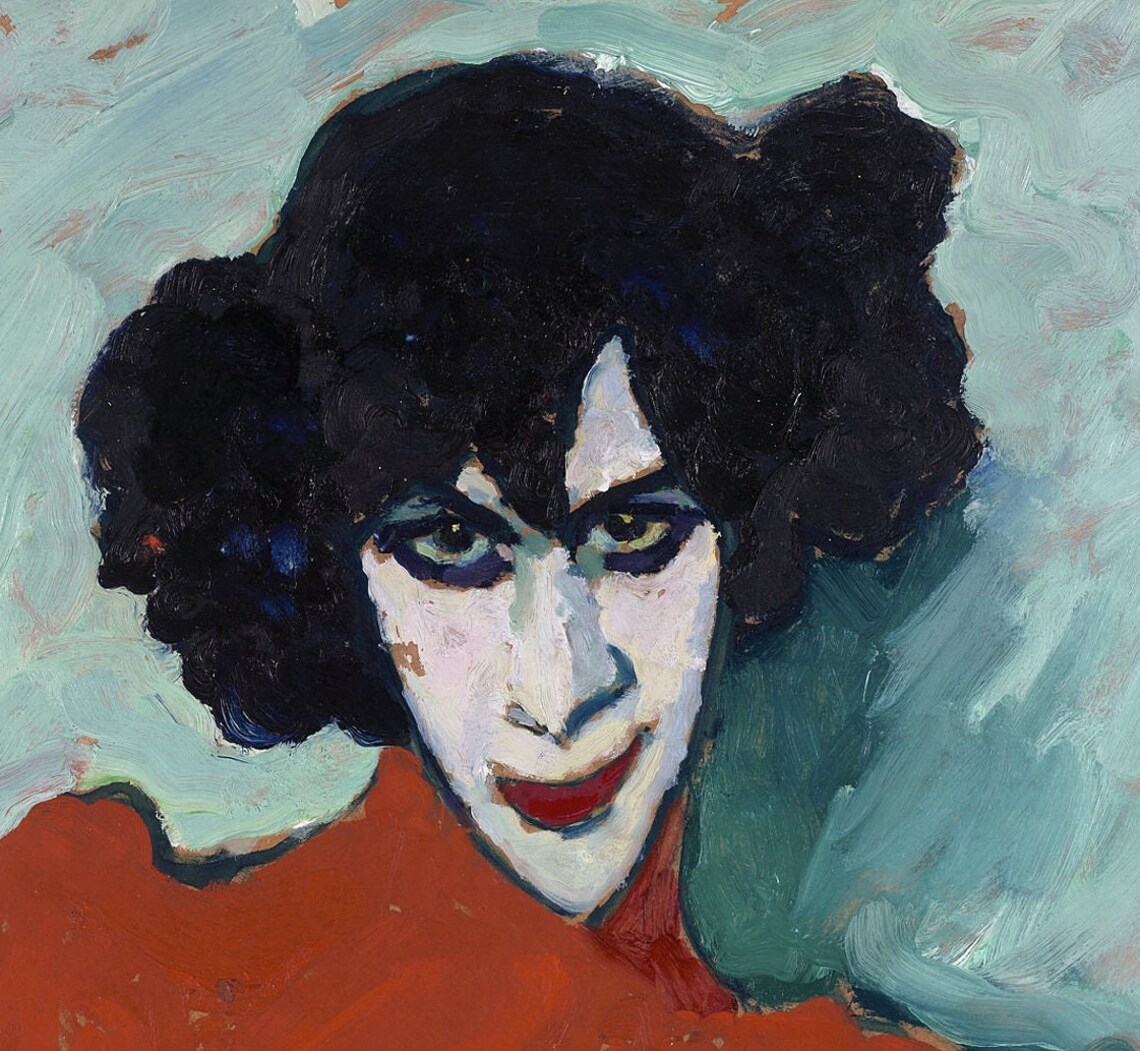 Jawlensky Portrait Of The Dancer Red Robe Expressionist Poster - Image 3