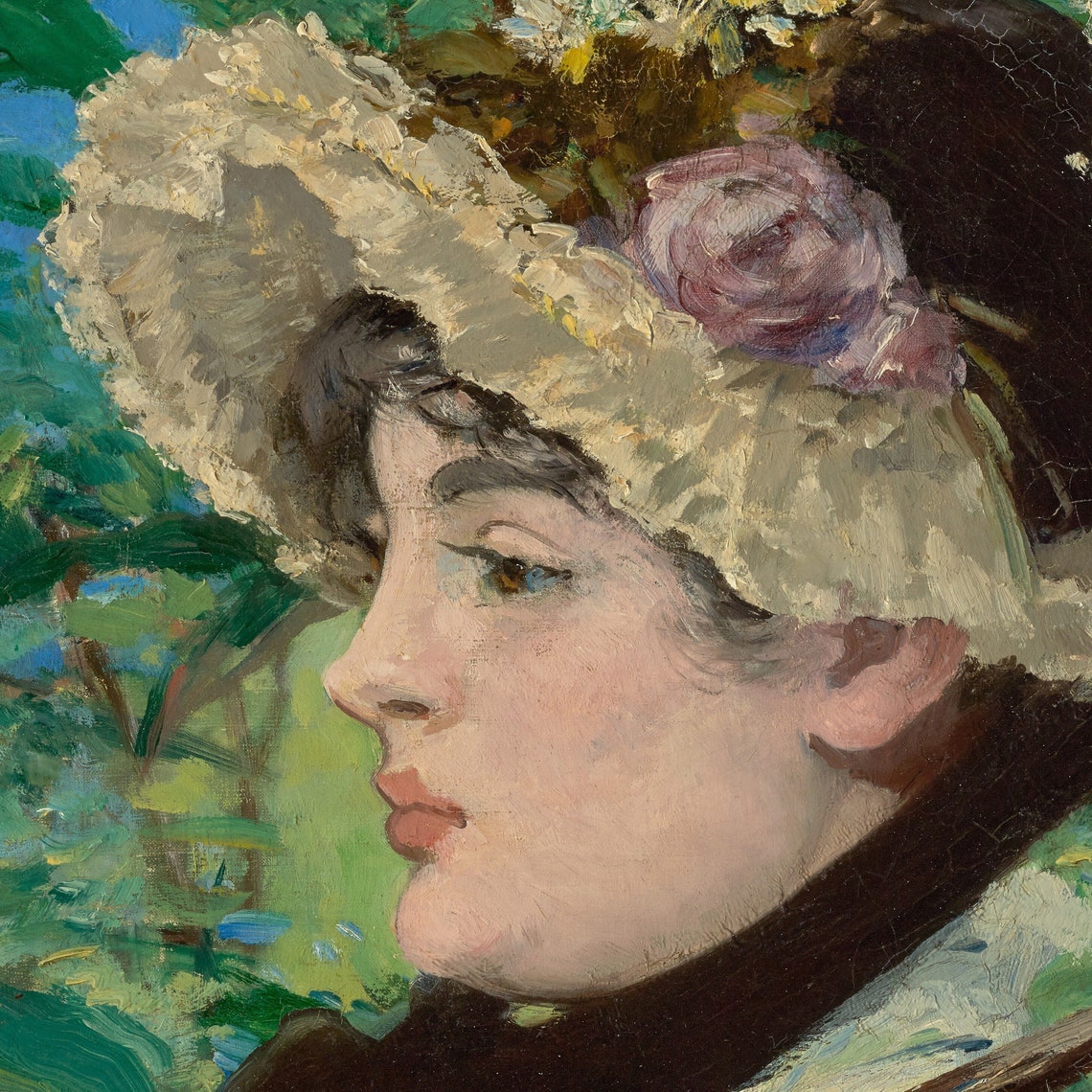 Edouard Manet Jeanne Spring Flowered Hat Impressionist Poster - Image 3