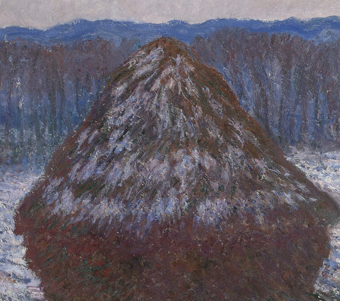 Stack Of Wheat By Claude Monet 3d Printed With Texture And Brush Strokes Looks Like Original Oil Painting - Image 3
