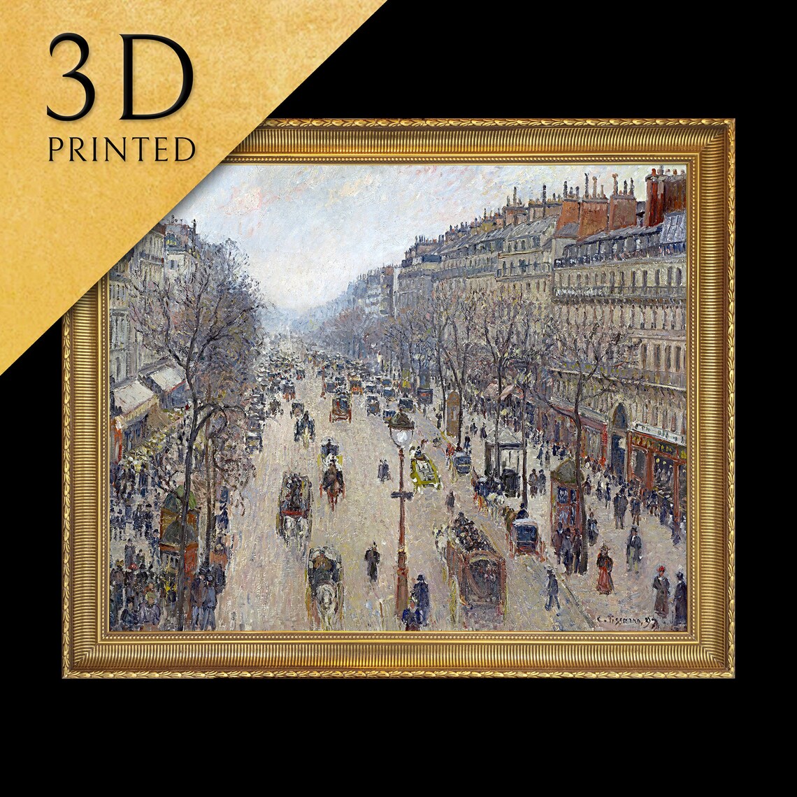 Boulevard Montmarte by Camille Pissarro, Art Print