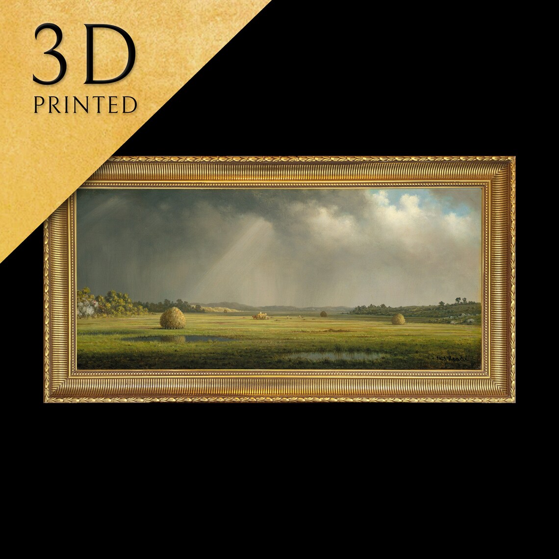 Martin Johnson Heade Newburyport Meadows Art Print
