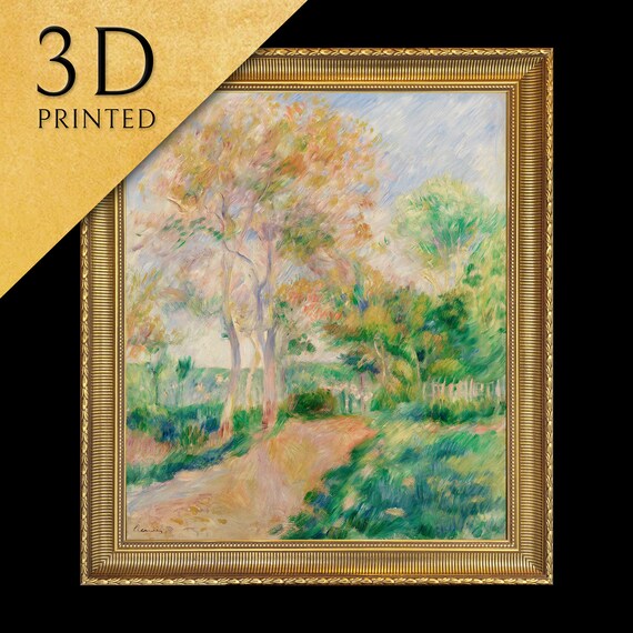 Autumn Landscape By Pierre Auguste Renoir 3d Printed With Texture And Brush Strokes Looks Like Original Oil Painting