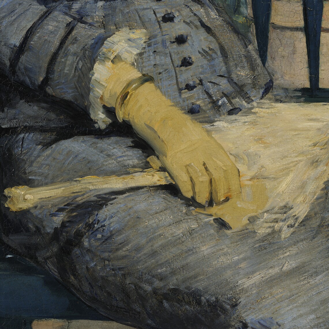 Edouard Manet In The Conservatory Greenhouse Couple Portrait Poster - Image 2