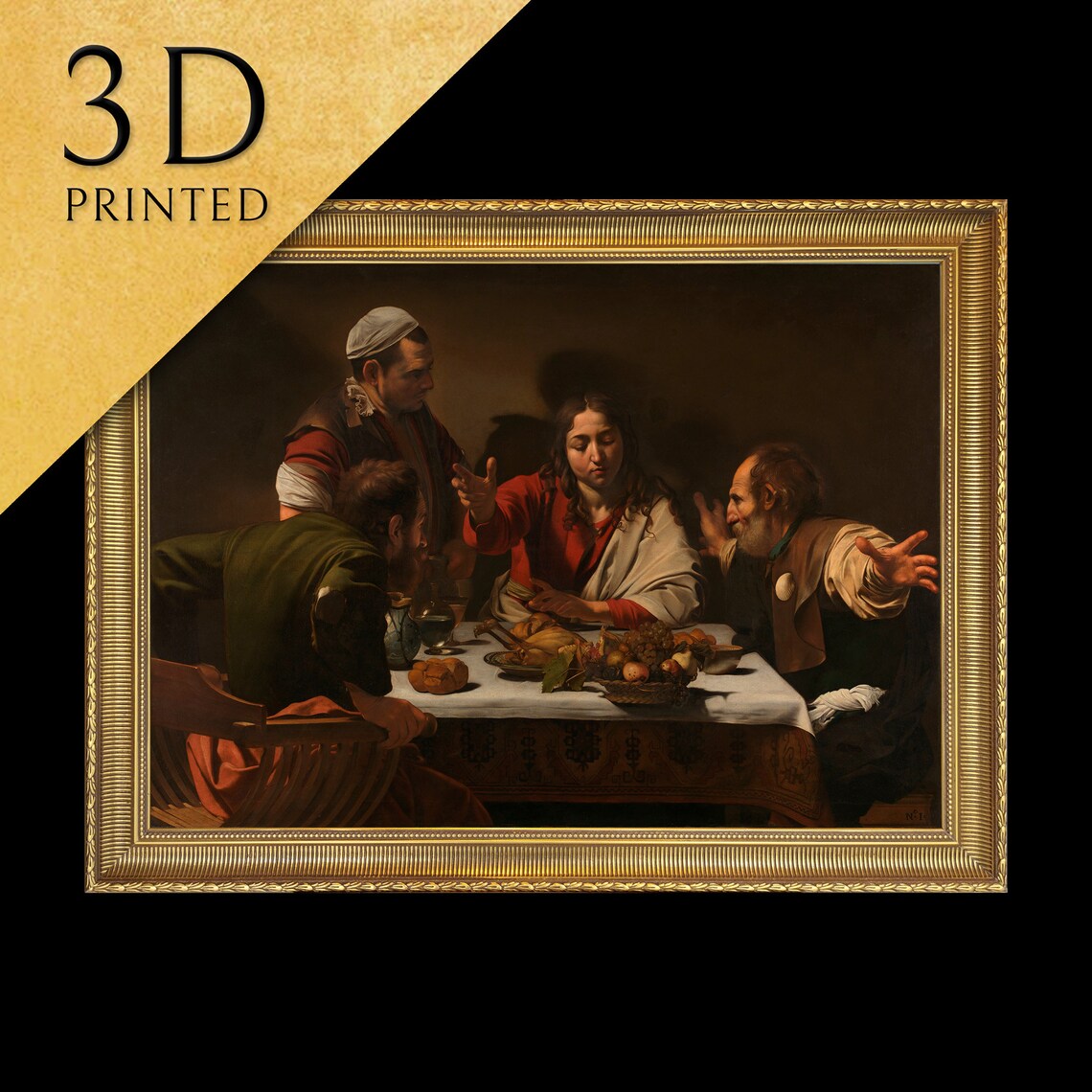 Supper At Emmaus By Caravaggio Art Print