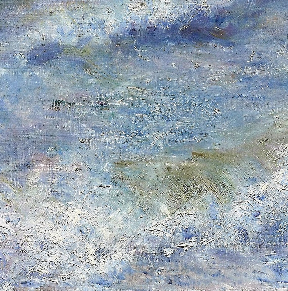 Pierre Renoir Stormy Seascape Ocean Waves Impressionist Poster - Image 3