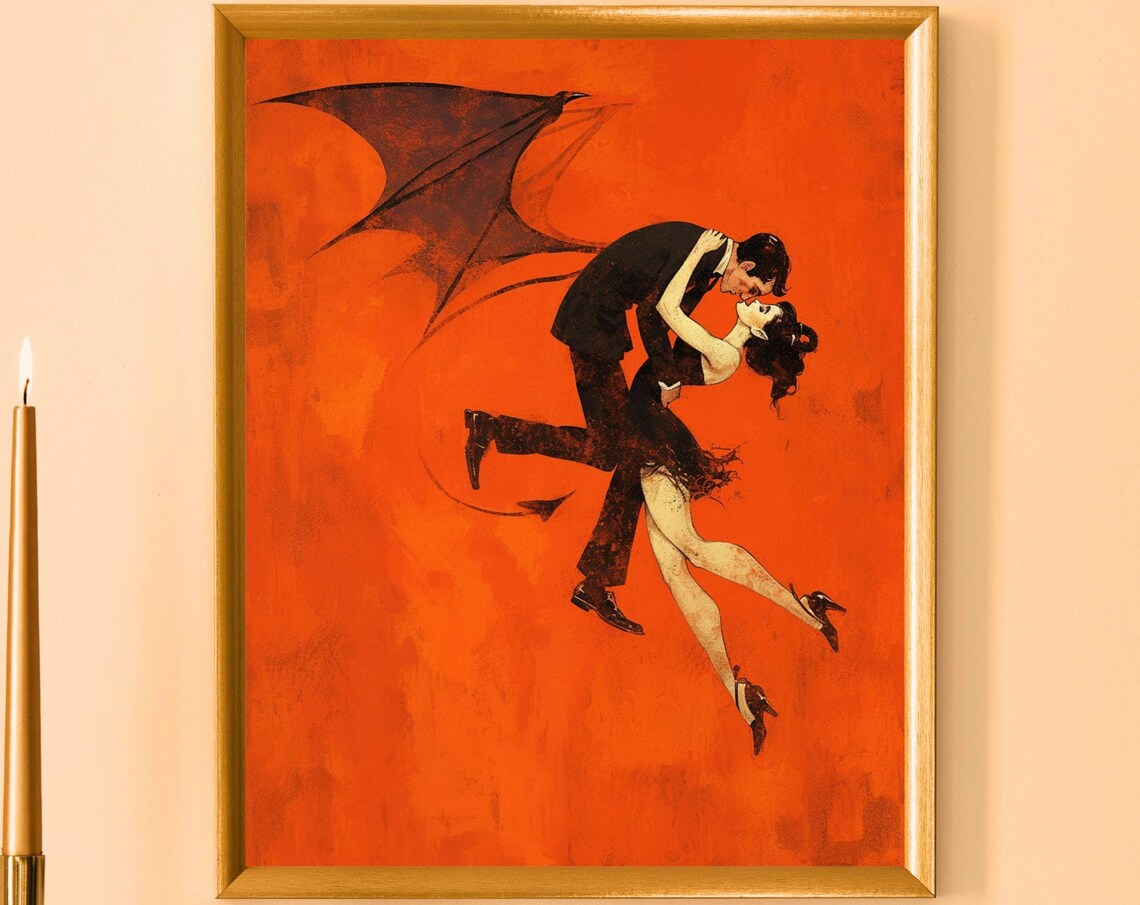 Red Flag Unique Canvas Art Print