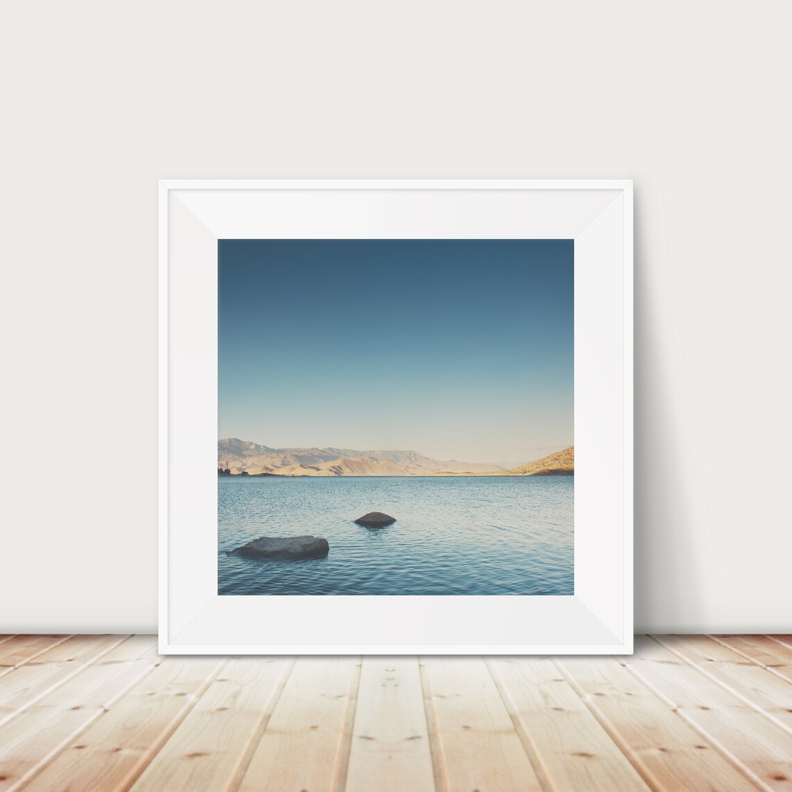 Lake Isabella Calm Water Rocky Shoreline Sierra Nevada Photo Poster